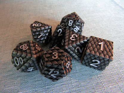 Dragon Scale Metal Dice Set