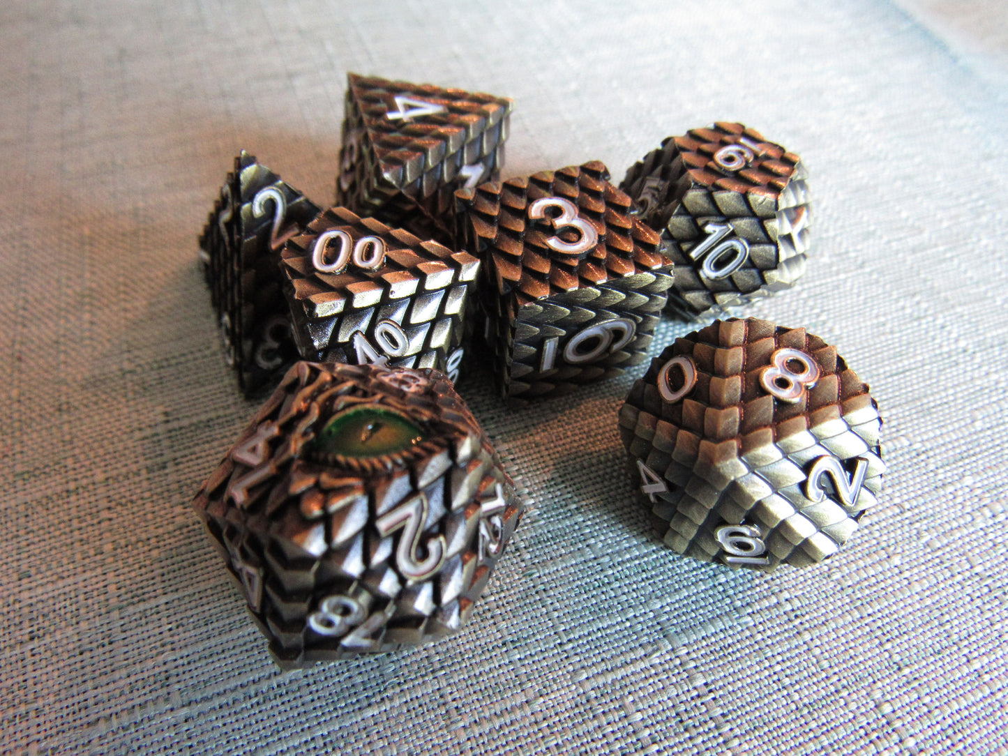 Dragon Scale Metal Dice Set