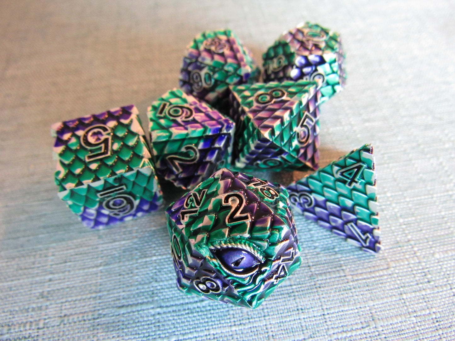 Dragon Scale Metal Dice Set