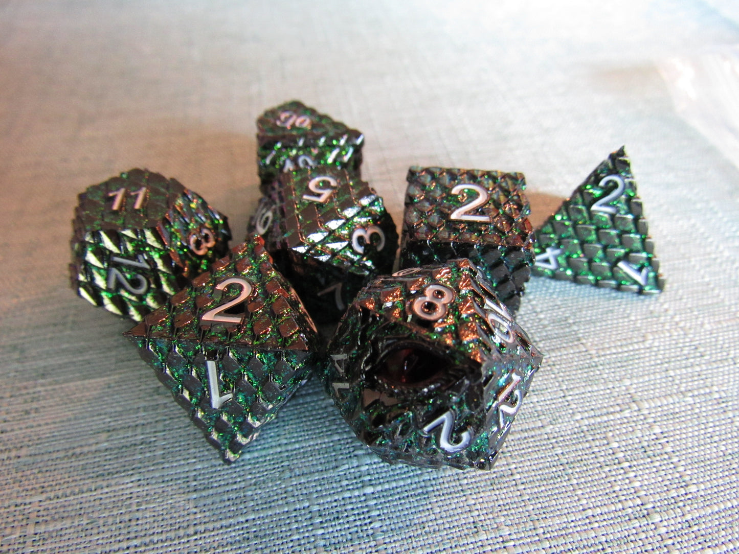 Dragon Scale Metal Dice Set