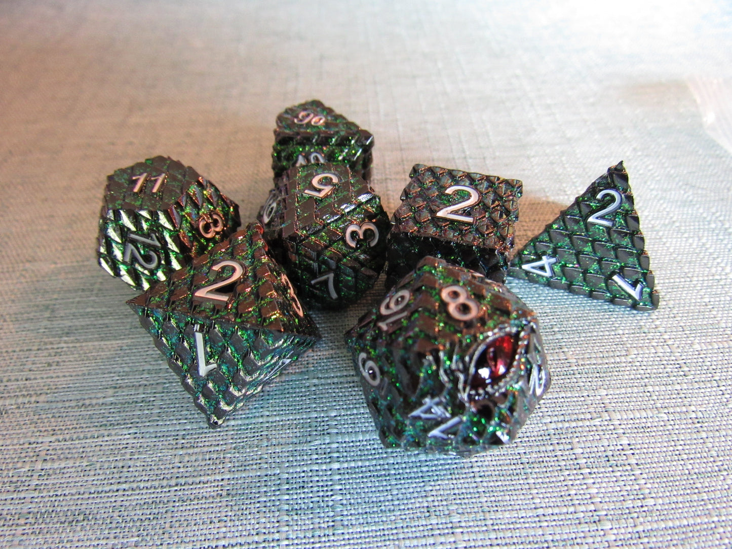 Dragon Scale Metal Dice Set