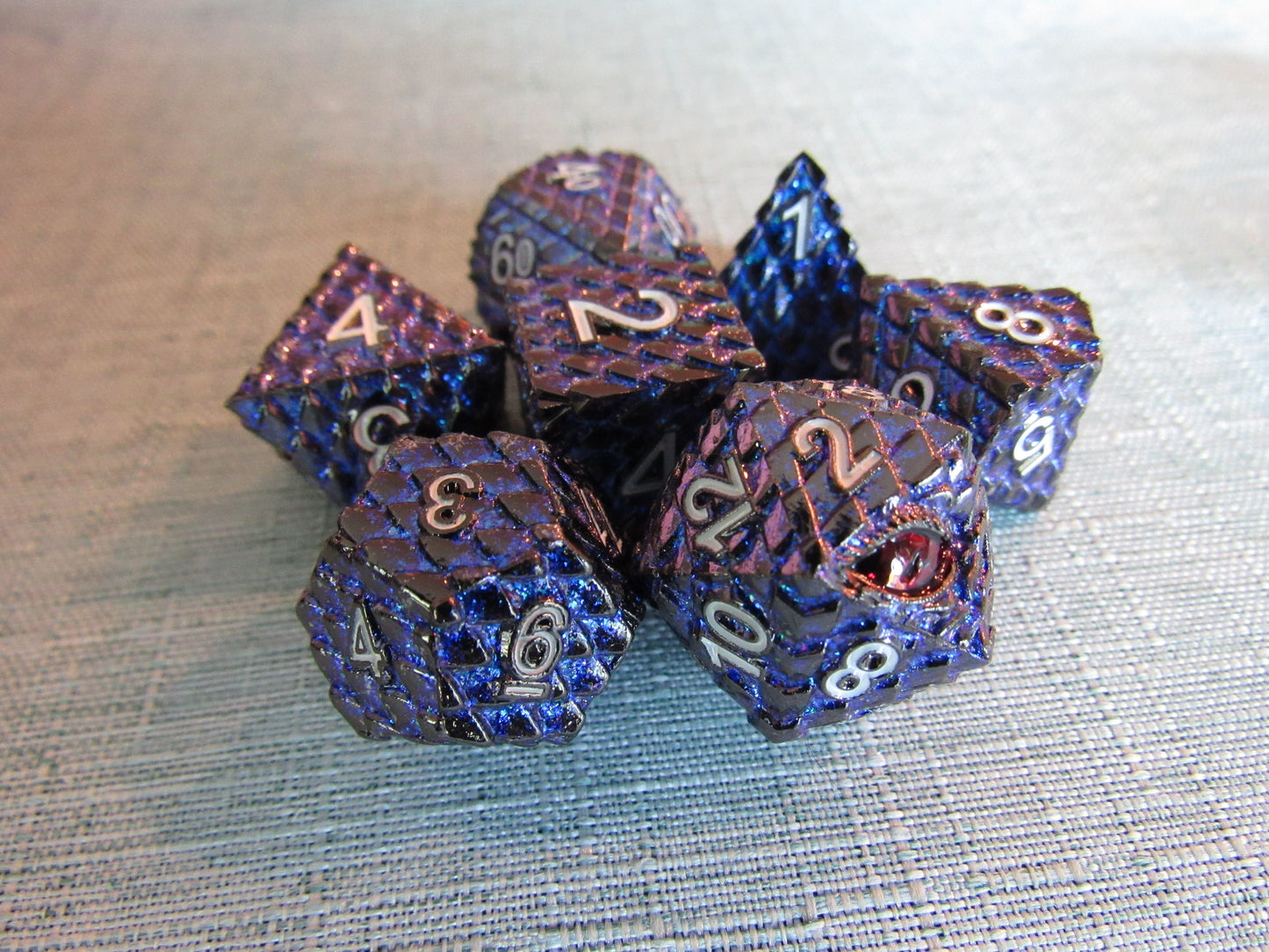 Dragon Scale Metal Dice Set