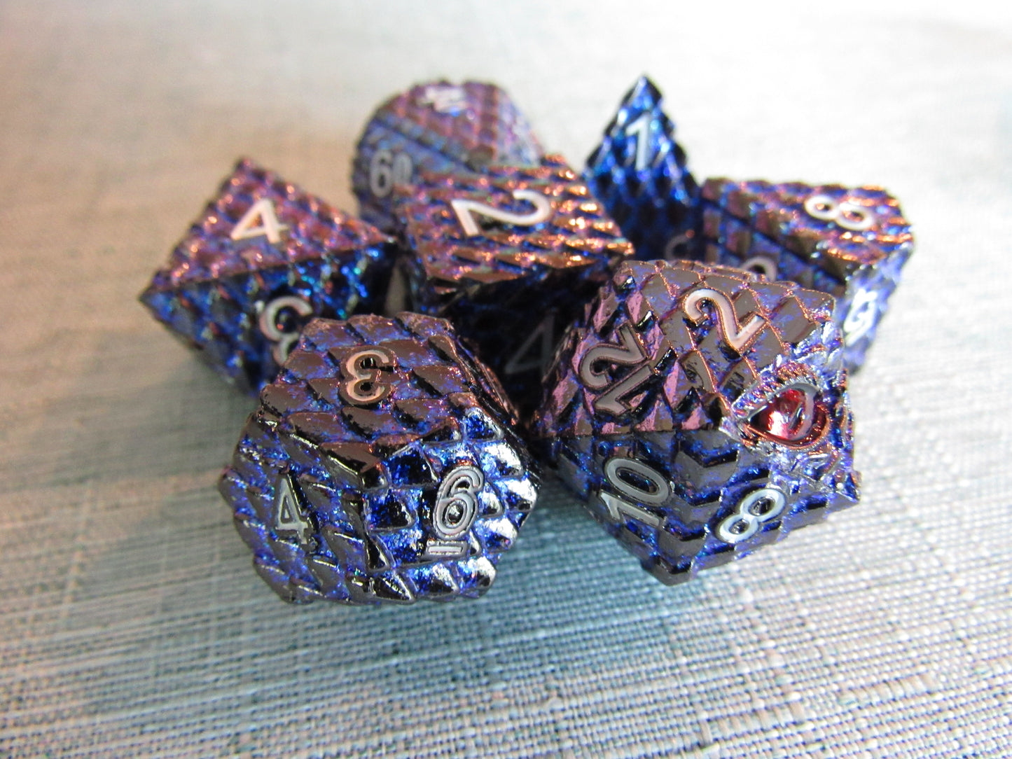 Dragon Scale Metal Dice Set