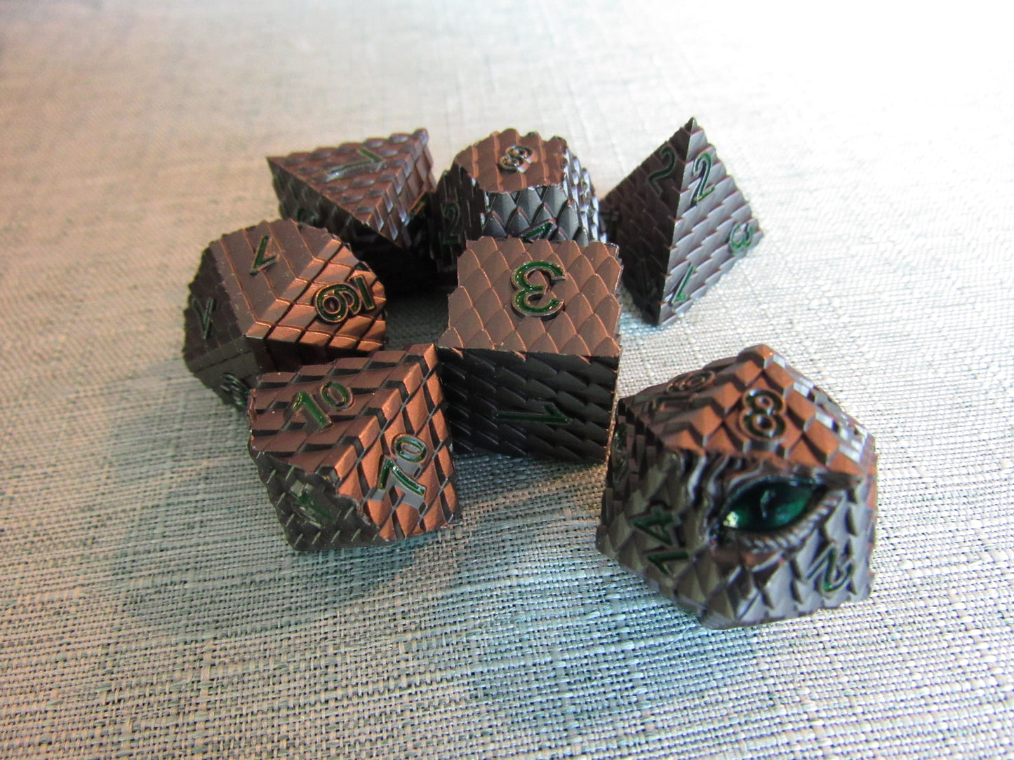 Dragon Scale Metal Dice Set
