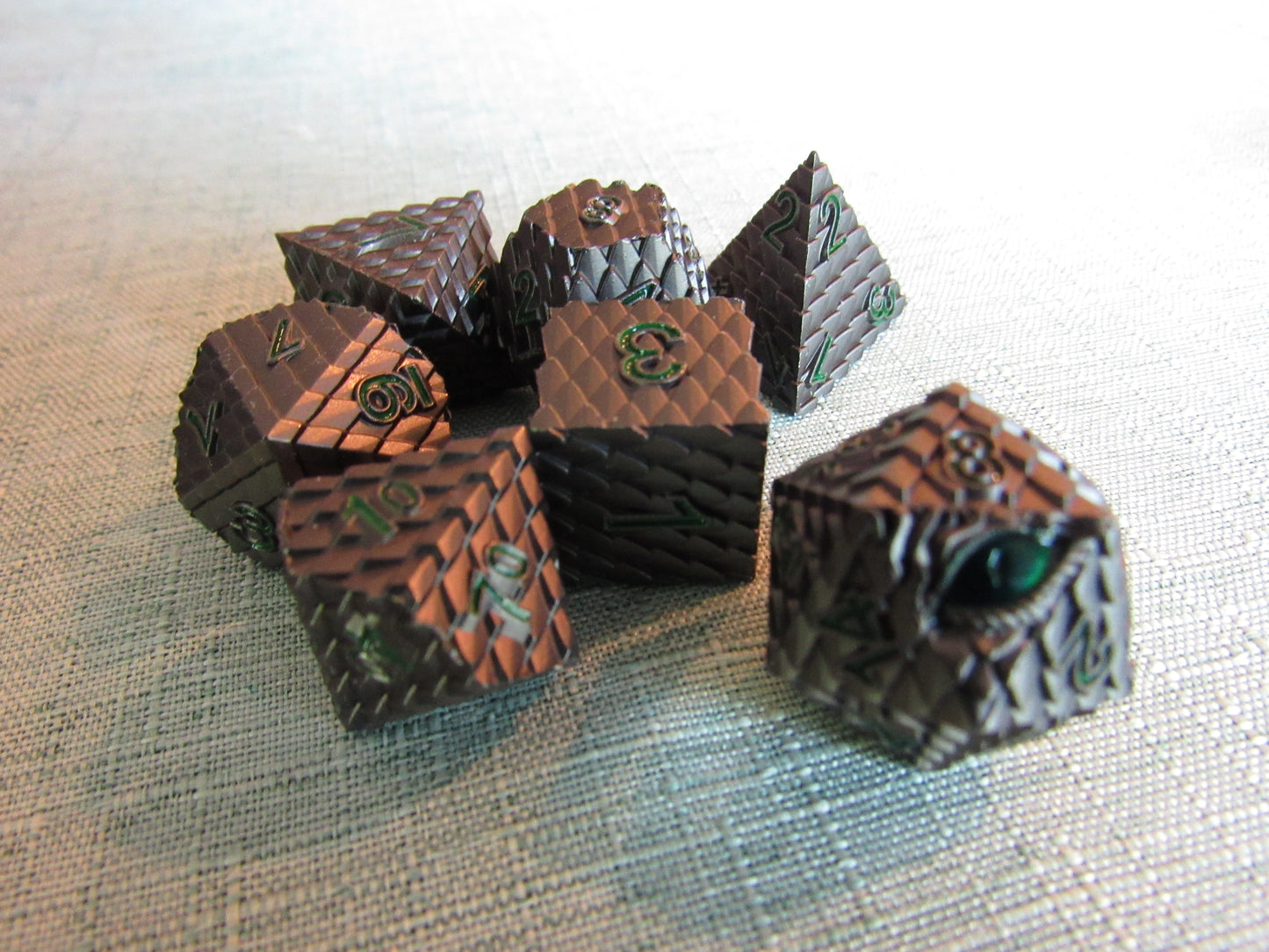 Dragon Scale Metal Dice Set