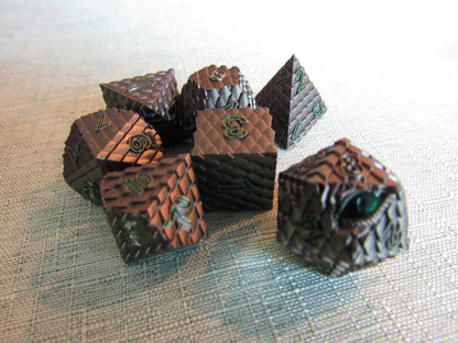 Dragon Scale Metal Dice Set