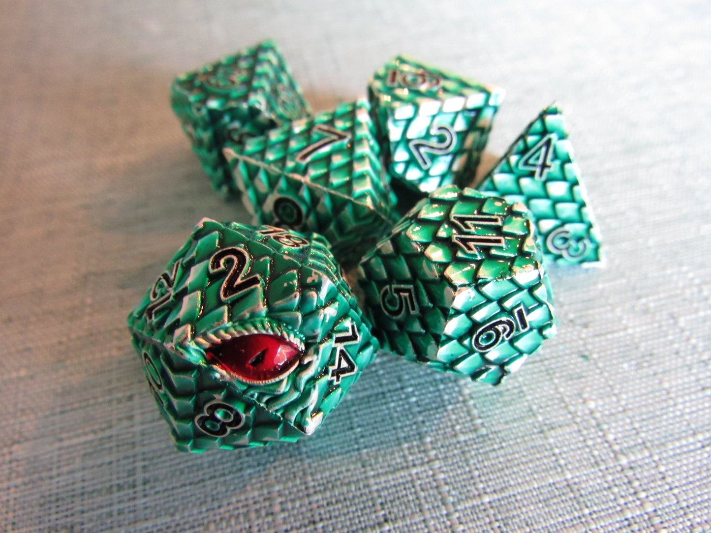 Dragon Scale Metal Dice Set