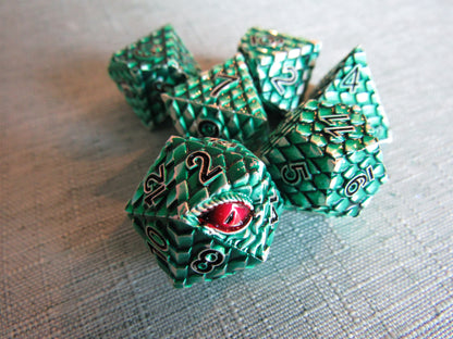 Dragon Scale Metal Dice Set