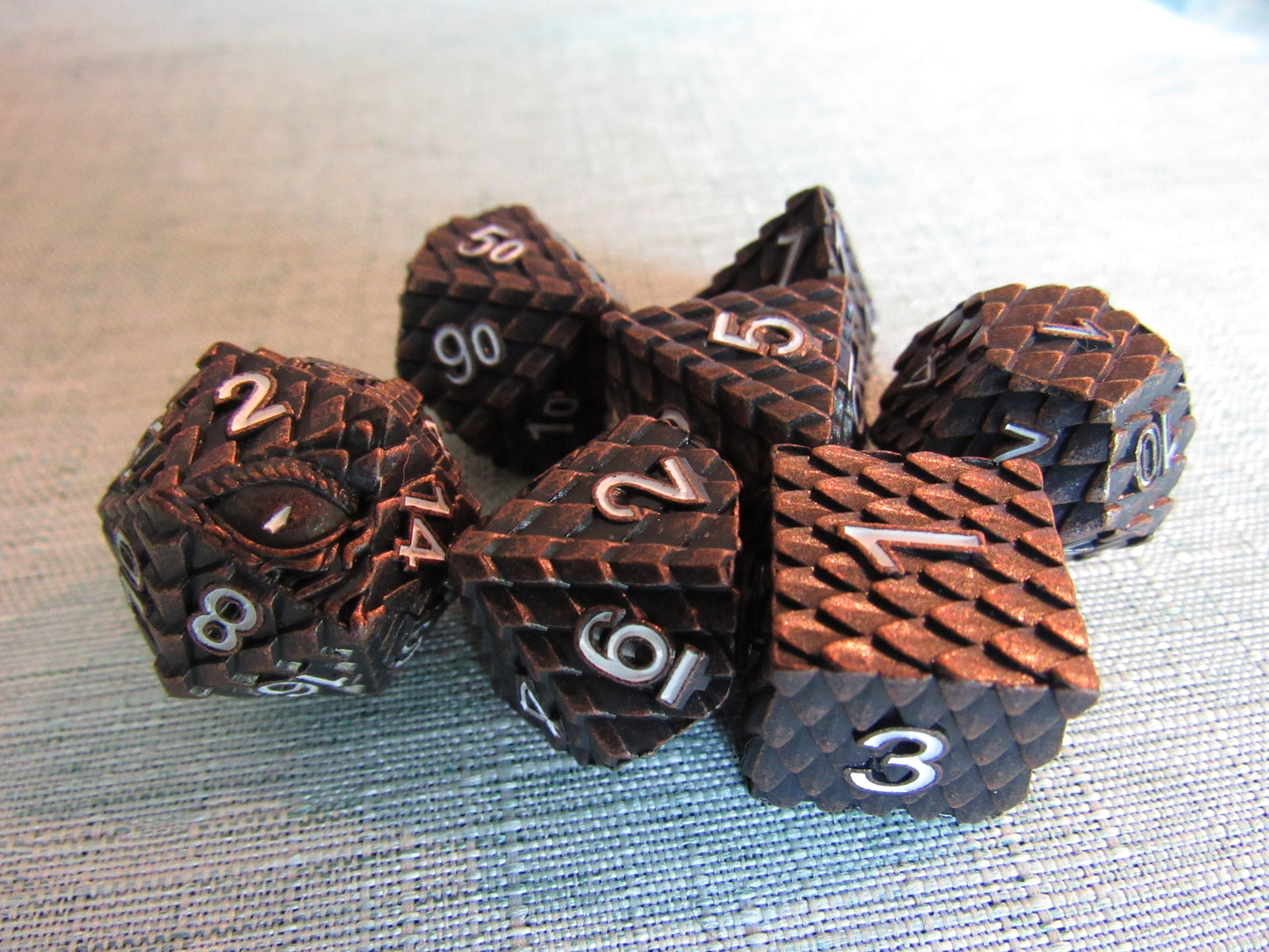 Dragon Scale Metal Dice Set