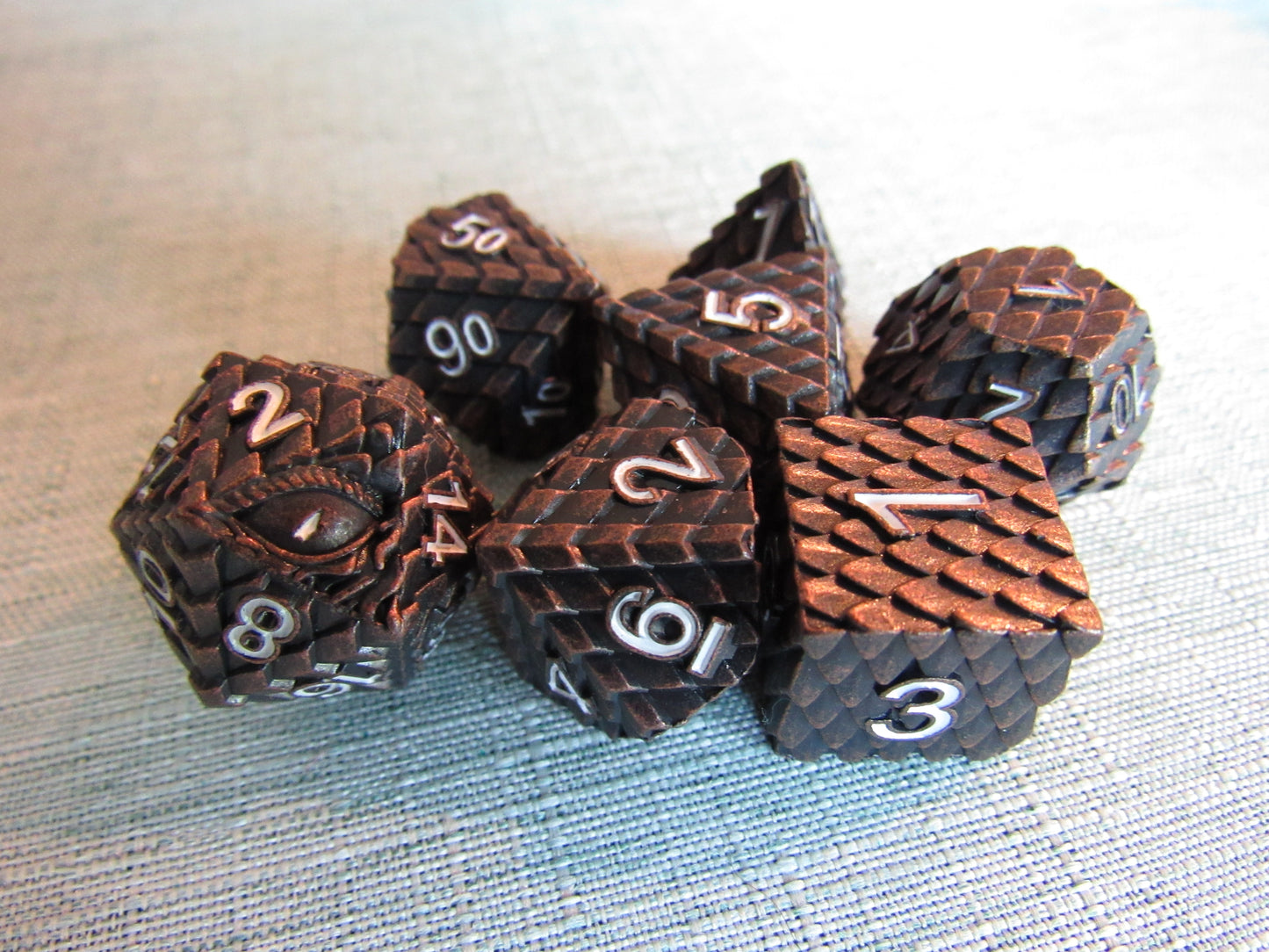 Dragon Scale Metal Dice Set
