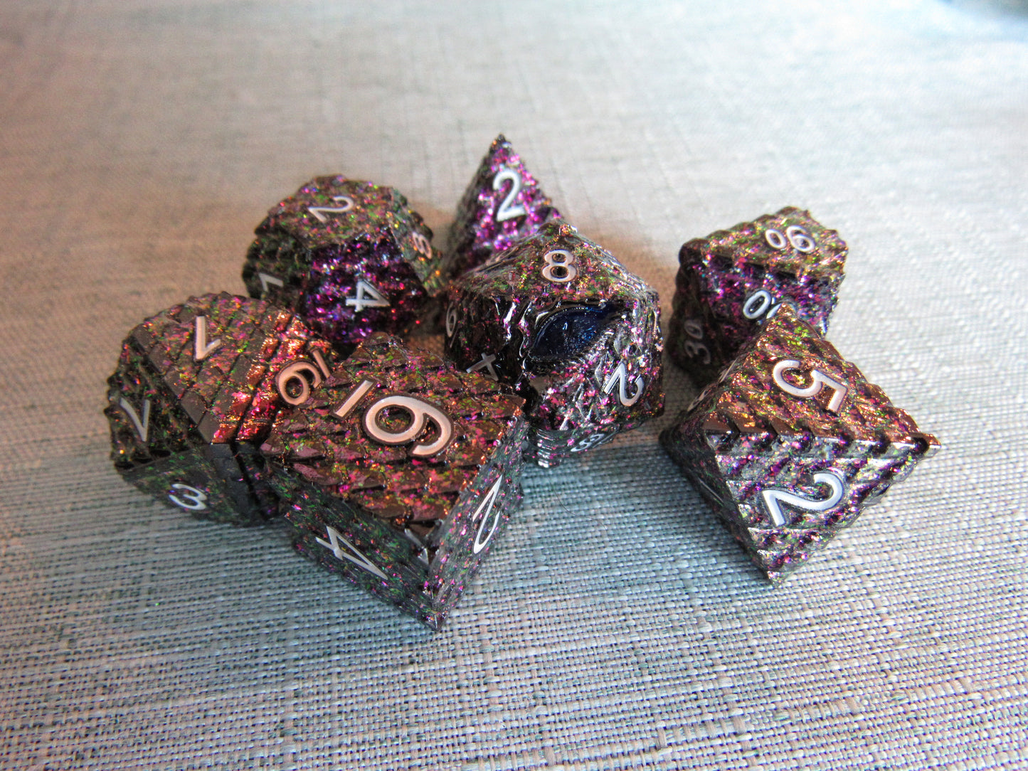 Dragon Scale Metal Dice Set