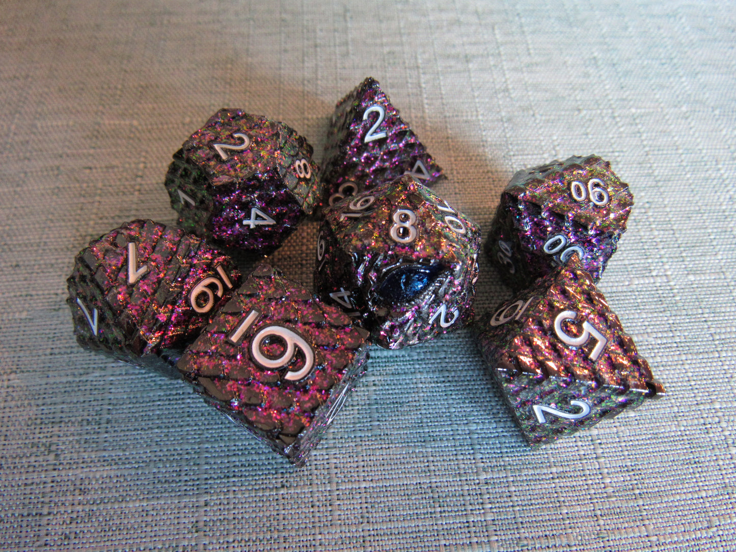 Dragon Scale Metal Dice Set