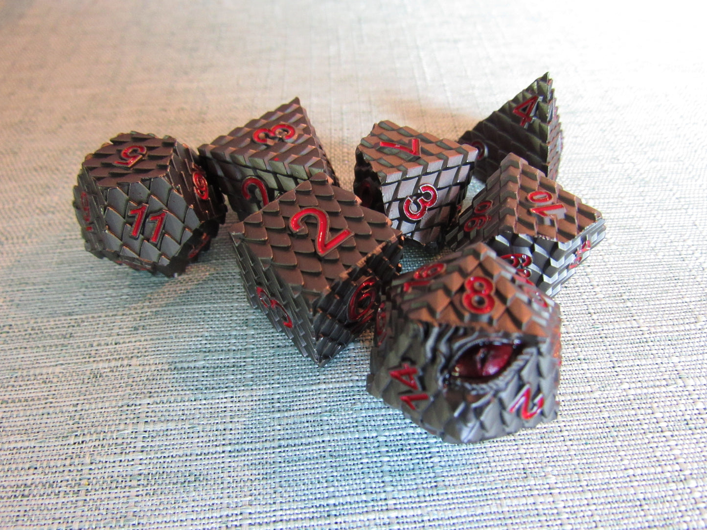 Dragon Scale Metal Dice Set