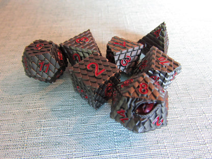 Dragon Scale Metal Dice Set