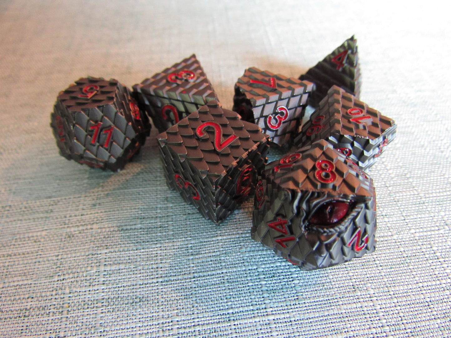 Dragon Scale Metal Dice Set