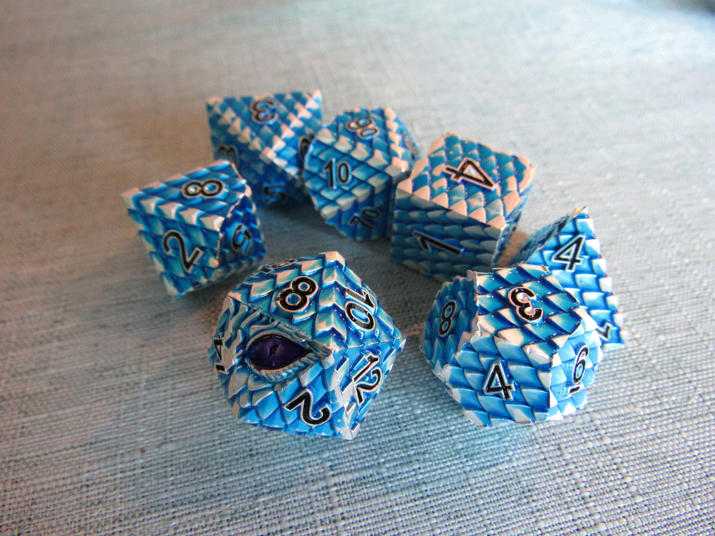 Dragon Scale Metal Dice Set