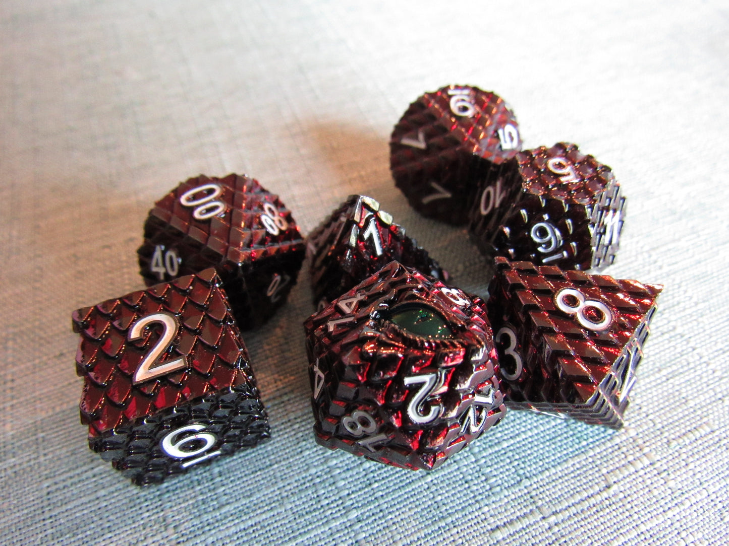 Dragon Scale Metal Dice Set