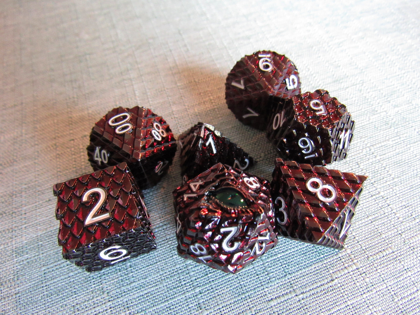 Dragon Scale Metal Dice Set