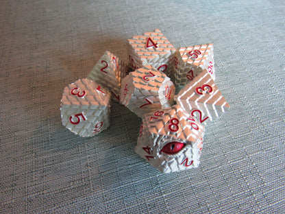 Dragon Scale Metal Dice Set