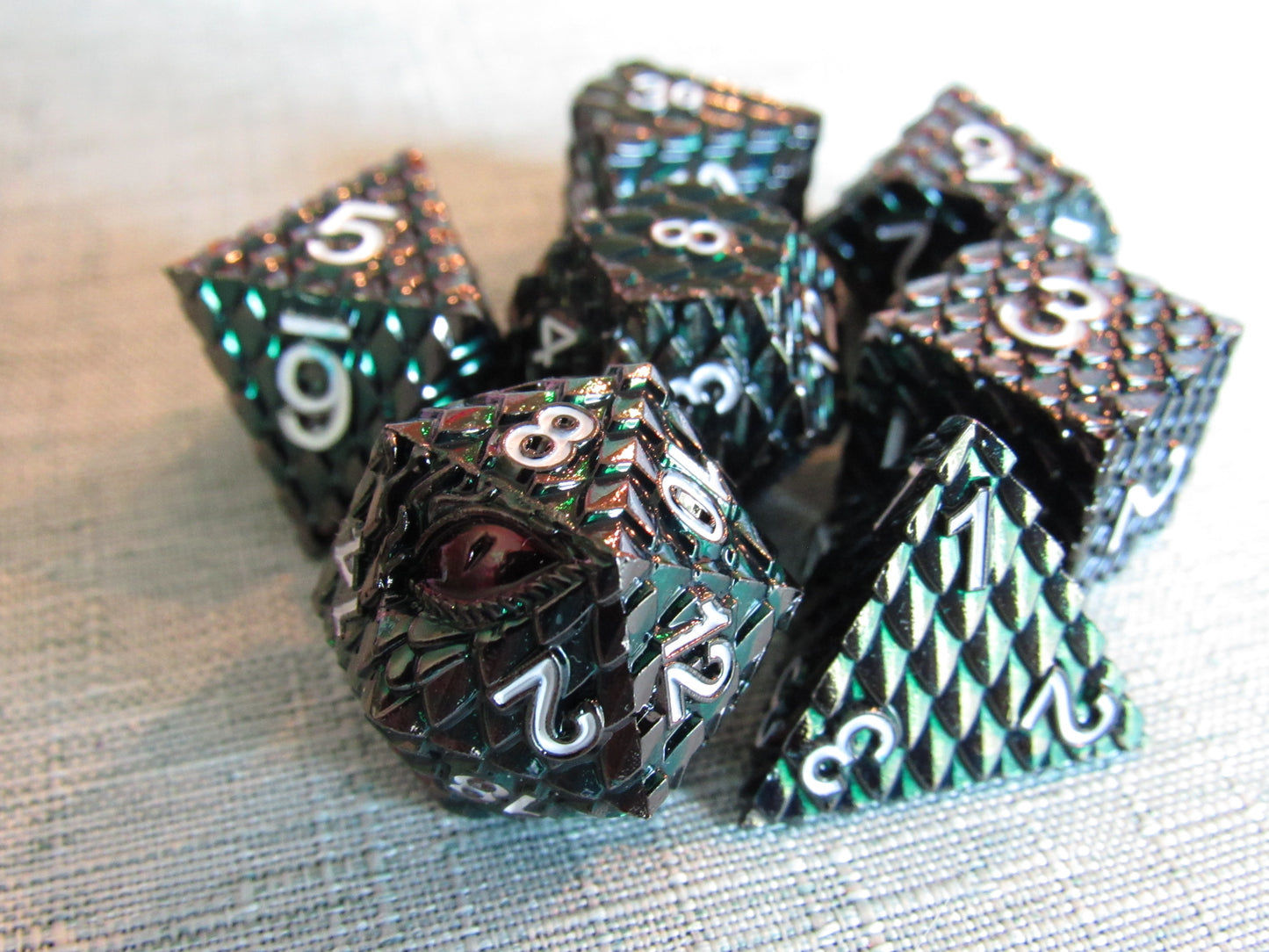 Dragon Scale Metal Dice Set