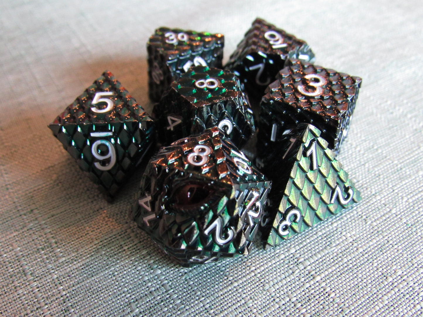 Dragon Scale Metal Dice Set