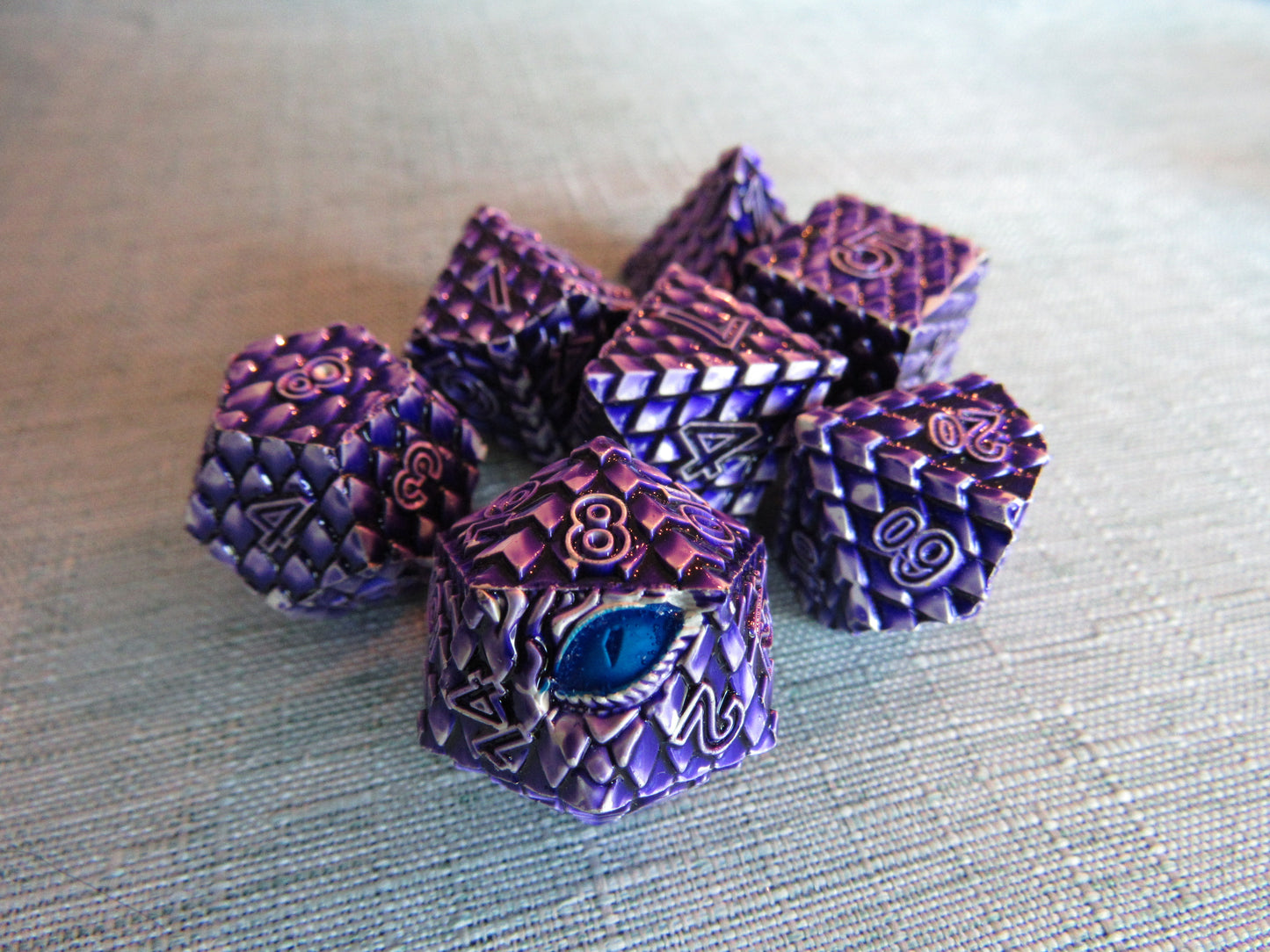 Dragon Scale Metal Dice Set