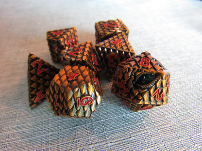 Dragon Scale Metal Dice Set