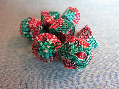 Dragon Scale Metal Dice Set