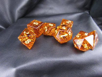 Crackle Glass Dice Set