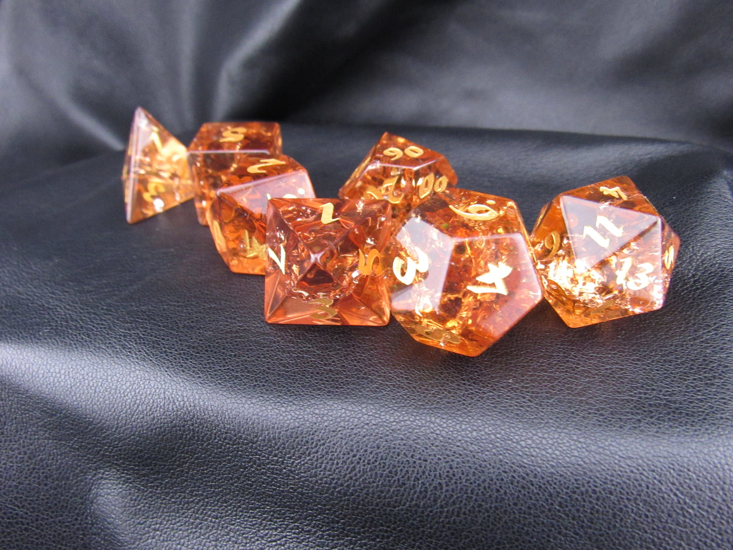 Crackle Glass Dice Set
