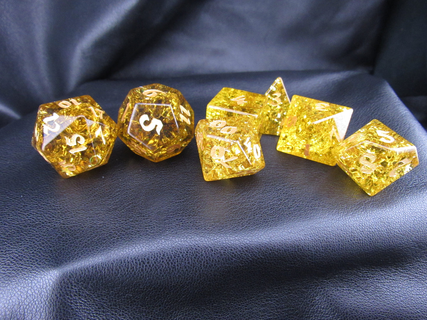 Crackle Glass Dice Set