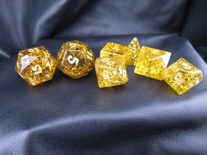 Crackle Glass Dice Set