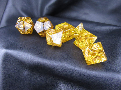 Crackle Glass Dice Set