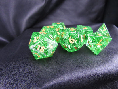 Crackle Glass Dice Set