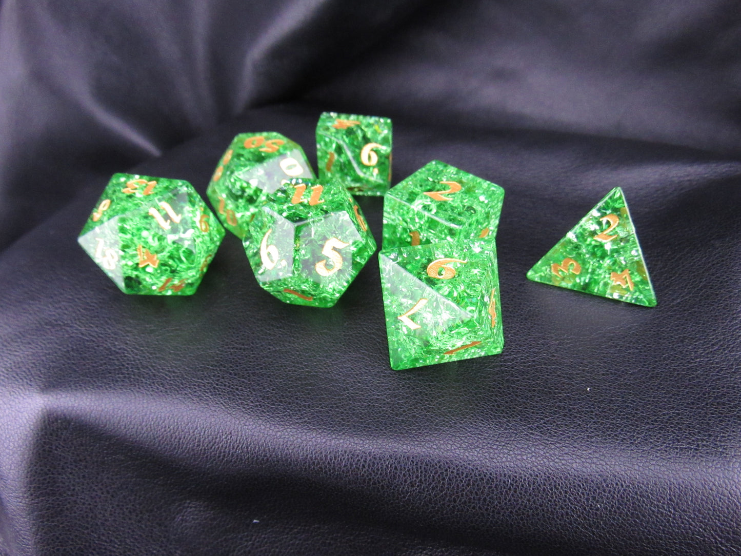 Crackle Glass Dice Set