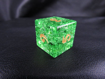 Crackle Glass Dice Set