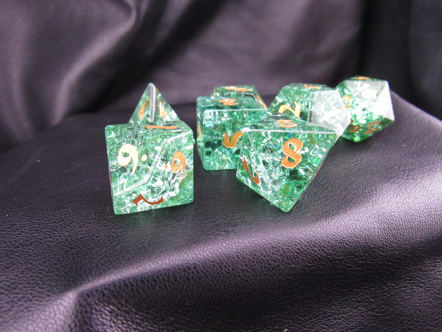 Crackle Glass Dice Set