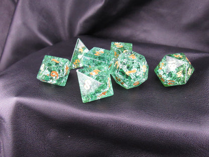 Crackle Glass Dice Set