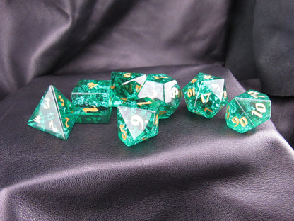 Crackle Glass Dice Set