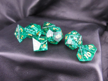 Crackle Glass Dice Set