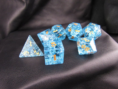 Crackle Glass Dice Set