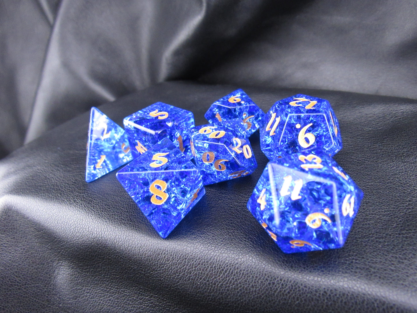 Crackle Glass Dice Set