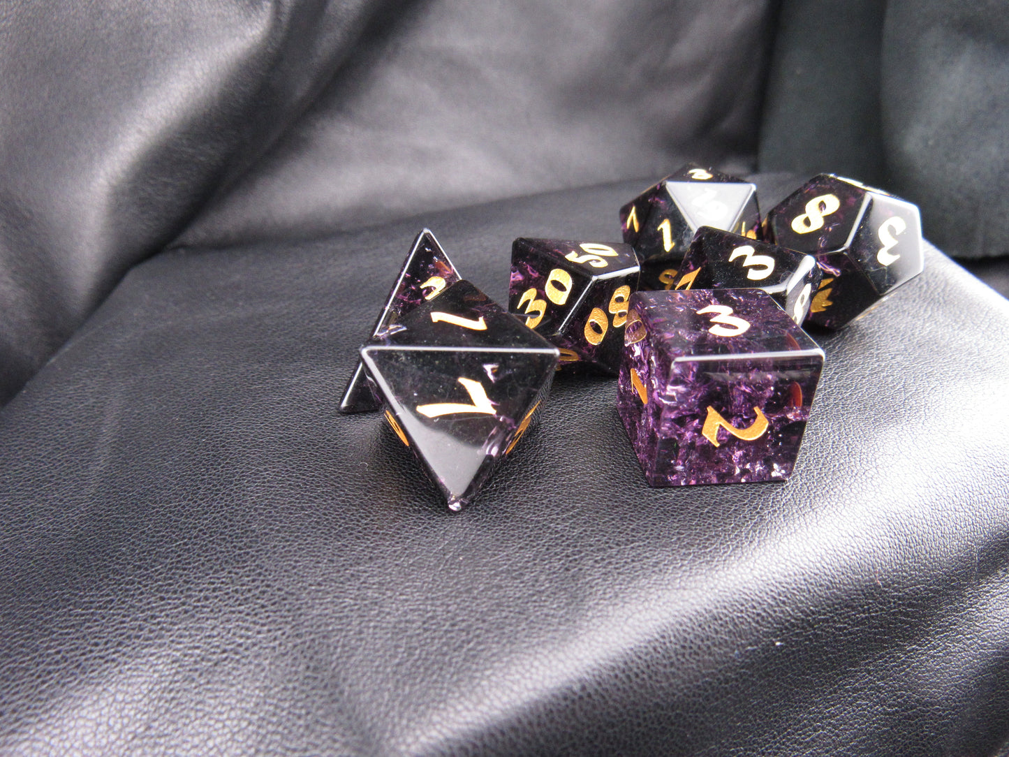 Crackle Glass Dice Set