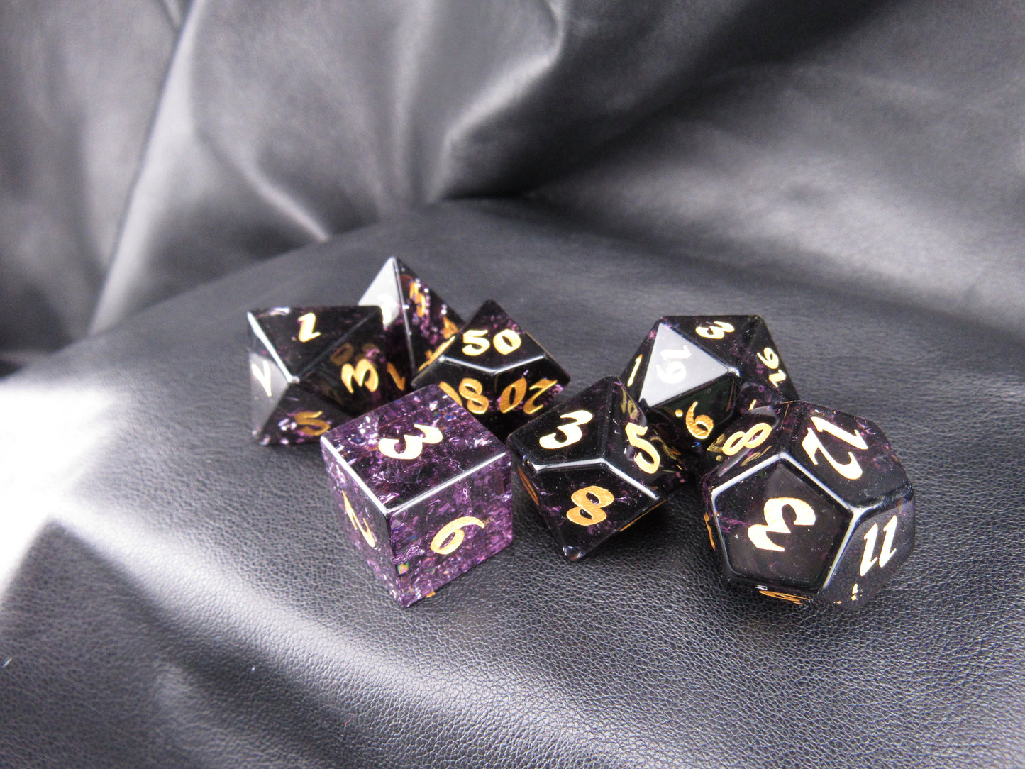 Crackle Glass Dice Set