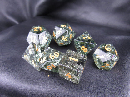 Crackle Glass Dice Set