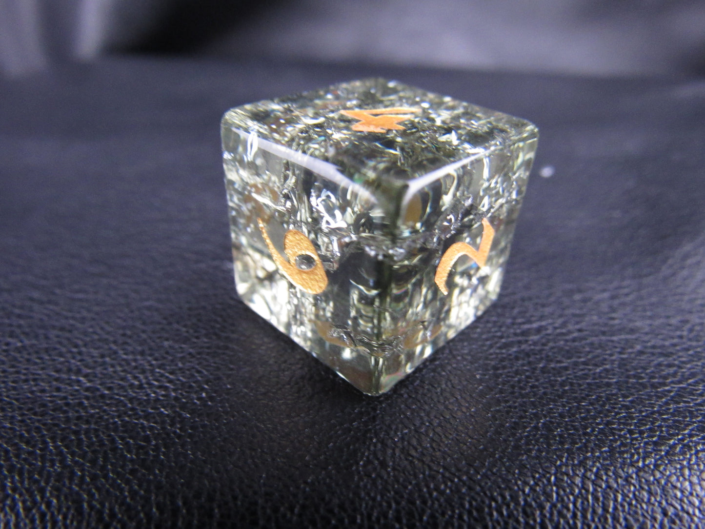 Crackle Glass Dice Set