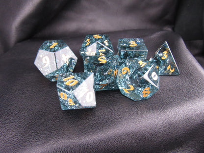 Crackle Glass Dice Set