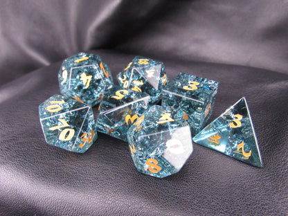 Crackle Glass Dice Set