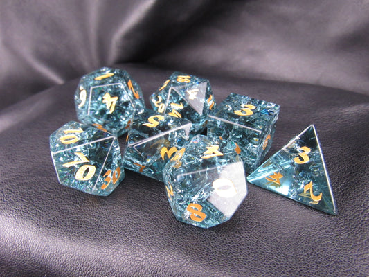 Crackle Glass Dice Set