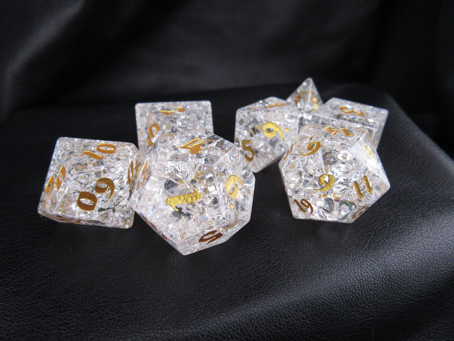 Crackle Glass Dice Set